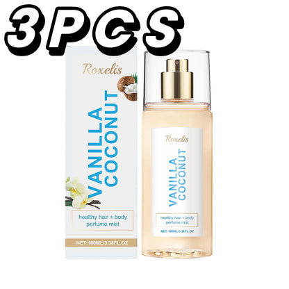 Vanilla Coconut Lady Body Cologne Natural Lasting Luxury Refreshing Light Fragrance Exudes Unique Charm Romantic Elegant Scents