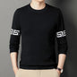 Autumn Winter New Men V-neck Pullover Sweaters Plaid Casual Korean Clothing Tees Fashion Slim Long Sleeve Bottoming Knitted Tops