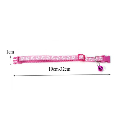 Fashion Pet Cats Collar Colorful Pattern Cute Bell Adjustable Collars For Cats Kitten DIY Ring Necklace Pet Accessories