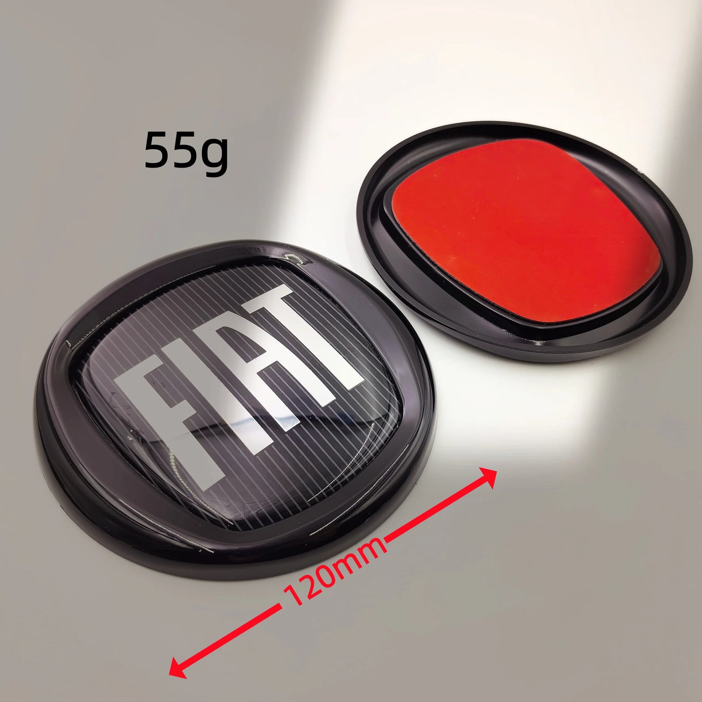 8pcs Fiat 500 Car Front Hood Emblem Rear Trunk Badge 95mm 120mm 12cm Wheel Center Logo Hub Cap 50mm 56mm 60mm 5cm 6cm