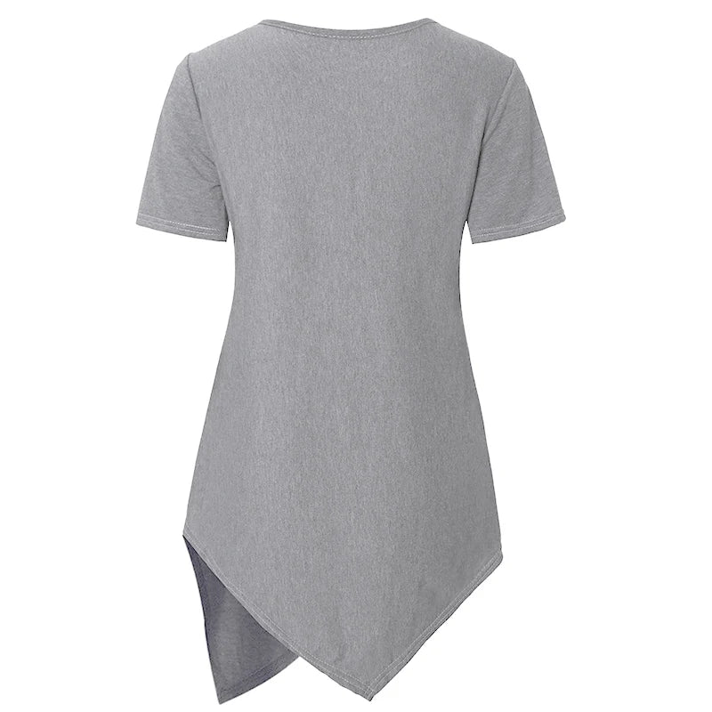 Women Blouse Maternity Casual Soft  Nursing Tops T-shirt Summer Short Sleeve Pregnant Clothes Nursing Breastfeeding