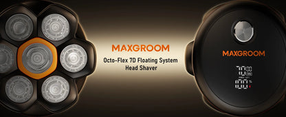 MAXGROOM 7D Head Shaver for Bald Men IXP6 Waterproof USB Rechargeable Electric Hair Trimmer Beard  Floating Blade Magnetic Razor
