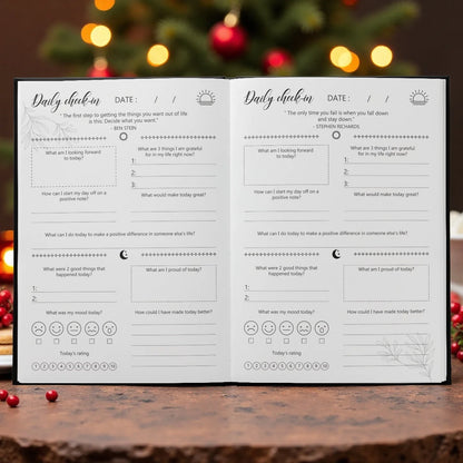 Mindfulness Journal for Mental Wellness - Daily Self Care Routine Tracker with Mood Logs, Positive Habits, Gratitude Prompts