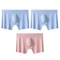 3Pcs/Lot Men's Summer Ultra-thin Boxers Briefs Ice Silk Seamless Underwear Sexy Lingerie Underpants Shorts Breathable Panties