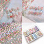 10 Patterns New Metal Nail Foils for Transfer Paper Stickers Floral Chameleon Nails Wraps DIY Water Marble Nail Art Decorations