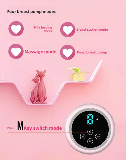 Wearable Electric Breast Pump Painless Double-Sided, Fully Automatic, Hands-Free Breast Collector for Breastfeeding Accessories