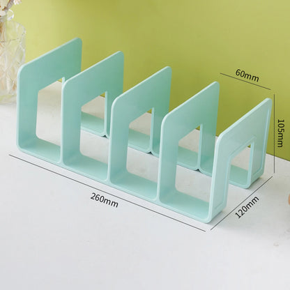 Multifunctional storage bookshelf, storage book stand, desk organizing rack, CD files, school office supplies