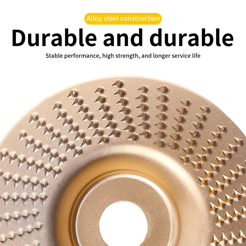 Woodworking Grinding Disc Three-Piece Set 100mm Wide/16Mm Metal Hole Arc-Shaped Bevel Design Electric Grinder Grinding Disc Wood Cutting Carving Polishing Tool Set