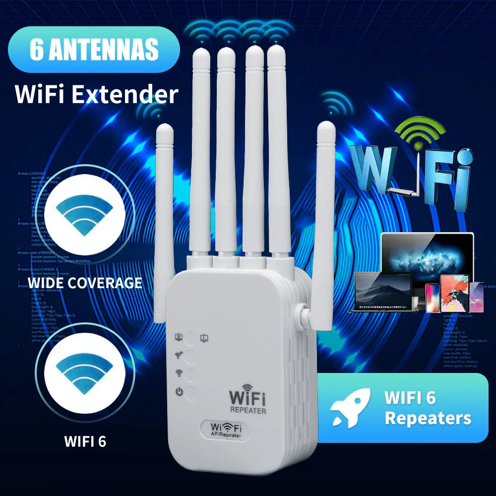 1200Mbps Wireless WiFi Repeater 2.4G 5.8G Signal Router 802.11N Long Range Wireless WiFi Extender Amplifier WIFI Booster