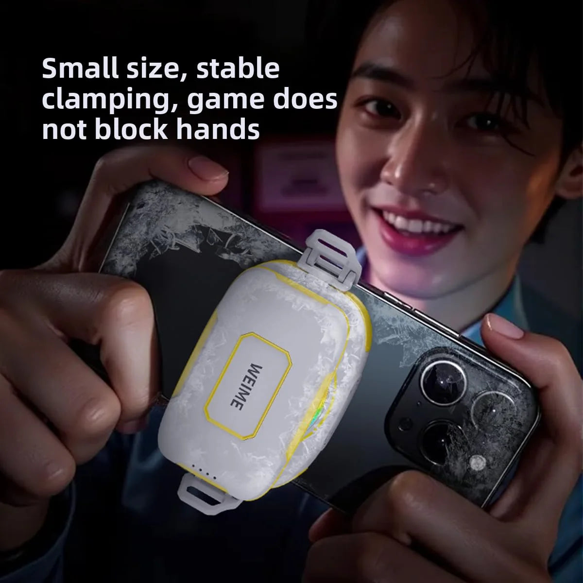 Magnetic Phone Semiconductor Cooler with Rechargeable Battery - 3000mAh Portable Phone Cooler for Gaming & Live Streaming, Clip-