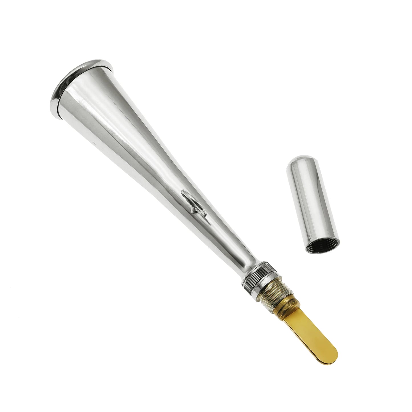 AD Foghorn Stainless Steel Fog Horn Boat Foghorn Handheld Foghorn with Removable Mouthpiece for Yacht Marine Safety