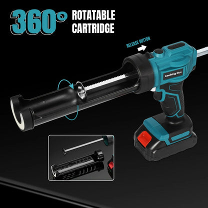 Electric Glue Gun Glass Glue Caulking Gun 4 Speeds Cordless Doors and Windows Electric Sewing Glue Tool for Makita 18V Battery