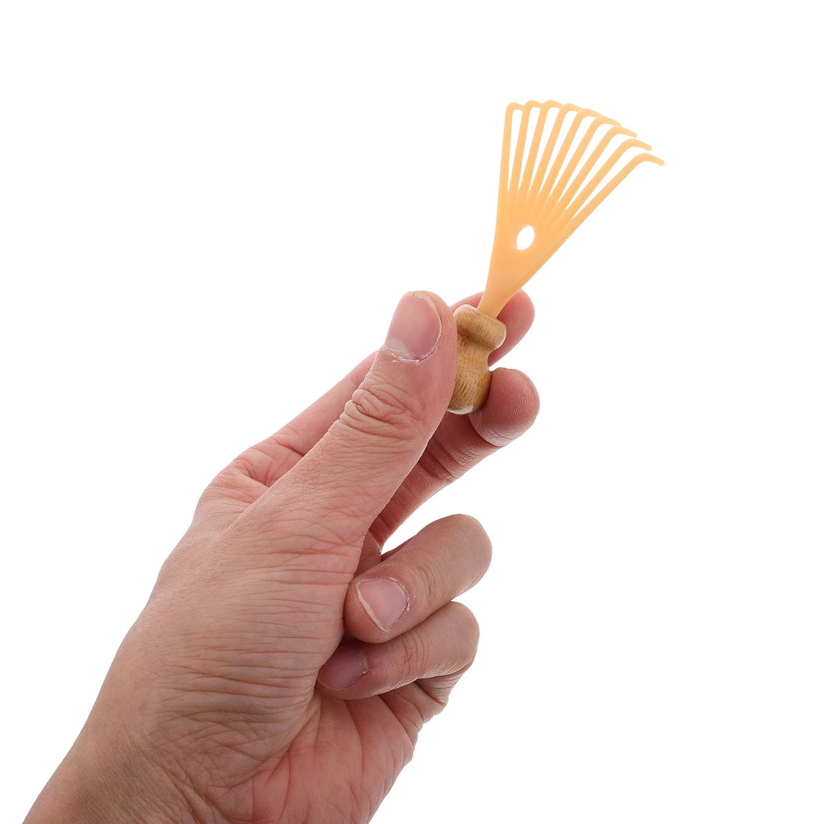 Scalp Massager Scratcher Portable Hand Held Spa Tool Beige For Neck Hair Dandruff Removal Massage Comb