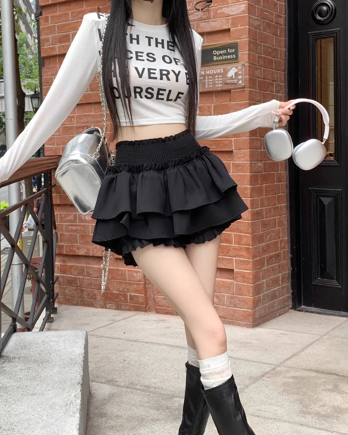 Women‘s High Waist Ballet Cake Skirt 2026 Spring Summer Slimming Short A Line Fluffy Mini Pants Style