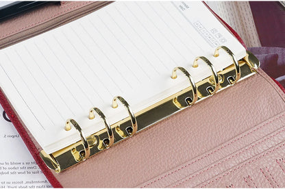 Metal Spiral Rings Binder Clip With 2 Pairs of Screw For Diary Notebook Planner A7 Binder Clip File Folder