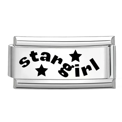 Laser Engraving Piano Heart Star Wings NO.7 Lips Italian Charm Links Fit 9mm Bracelet Stainless Steel Men Women DIY Making Gifts