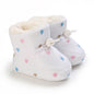 2022 Baby Autumn Winter Boots Baby Girl Boys Winter Warm Shoes Solid Fashion Toddler Fuzzy Balls First Walkers Kid Shoes 0-18M