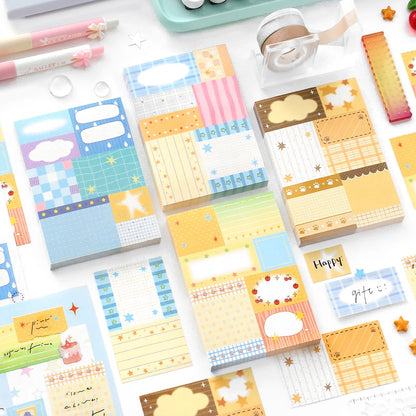 80sheets Starlight Fragment Series Kawaii Ins Message Notes DIY Scrapbooking Material Aesthetics Craft Paper