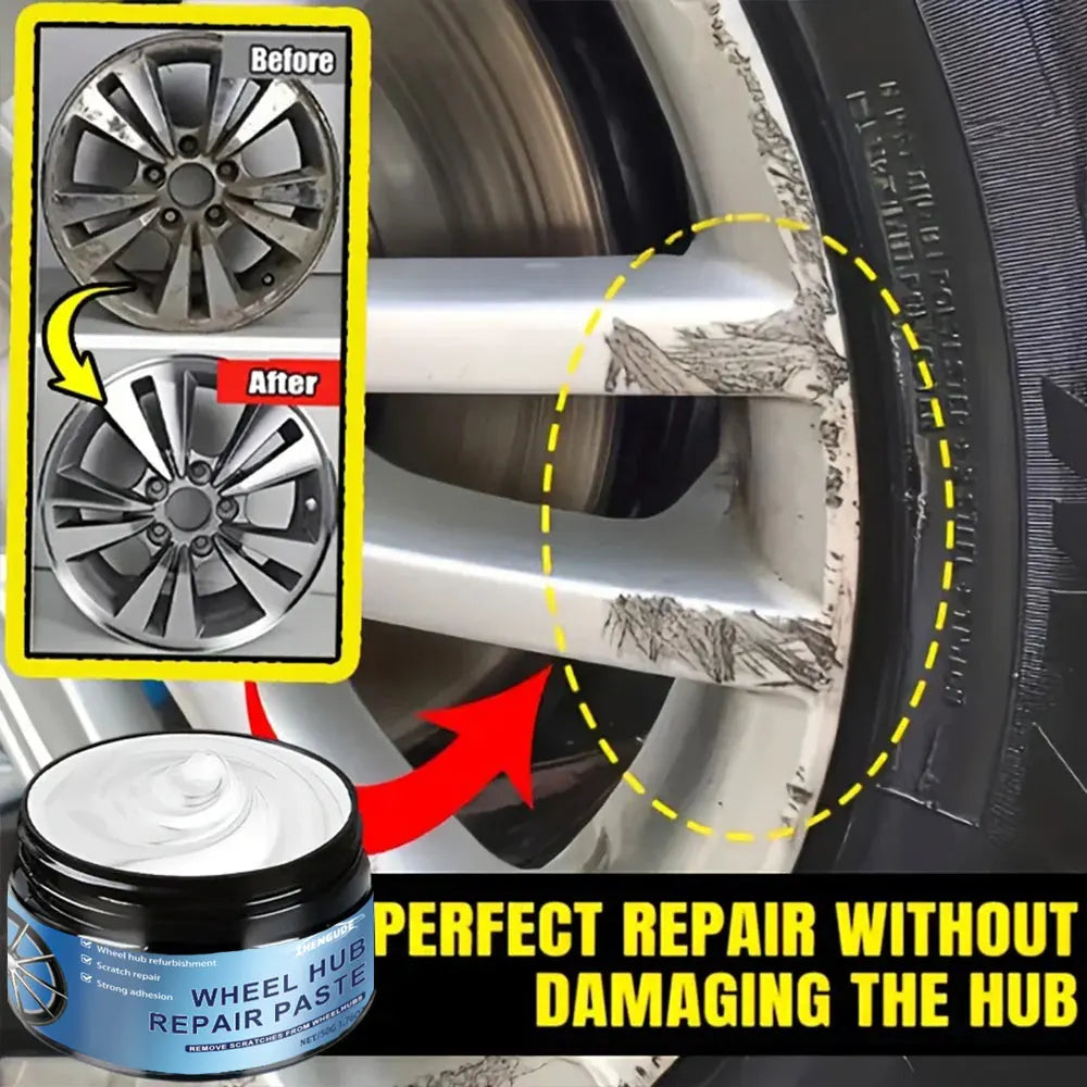 100g Car Wheel Scratch Repair Paste, Tire Wheel Scratch Repair Paint Paste - Aluminum Alloy Wheel Repair
