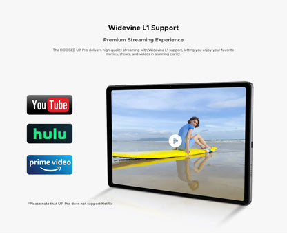 Global Version DOOGEE U11 Pro Android 16 Tablet 30GB(6+24) 256GB 11" HD 90Hz Display 8580mAh Battery Unisoc T7200 Widevine L1