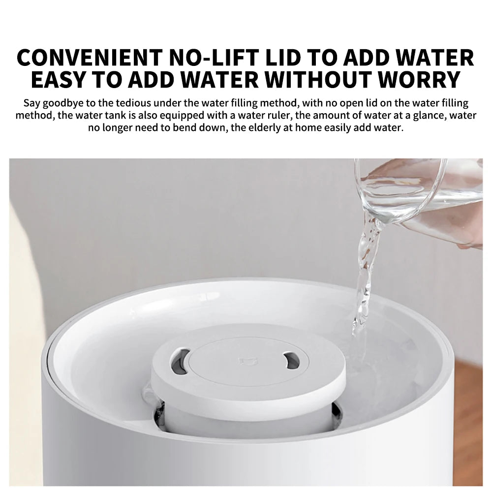 Original MIJIA Humidifier 2 300mL/h Humidification 4L Large Capacity Mist Maker Add Water Home Humidity Control Low Sound CN