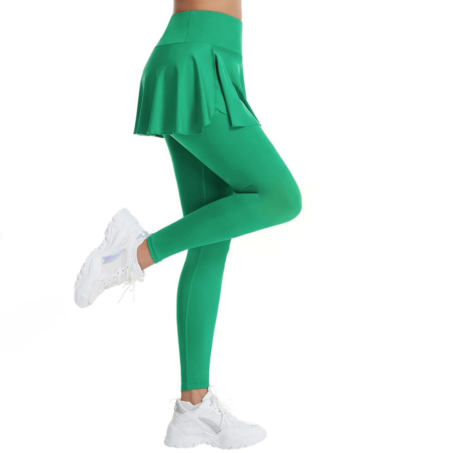 2025 Hot Sale Fitness Lenggings Female Full Length Leggings Active Skirted Capri Legging Pants Gym Clothing Tennis Fitness
