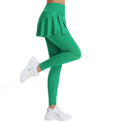 2025 Hot Sale Fitness Lenggings Female Full Length Leggings Active Skirted Capri Legging Pants Gym Clothing Tennis Fitness