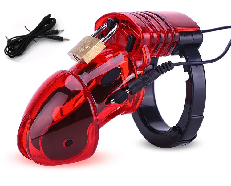 Electric Shocker Anal Butt Plug,E stim Electrosex Penis Ring ,Nipple Electrostimulation Cockring Chastity Cage E-stim Bdsm Toys