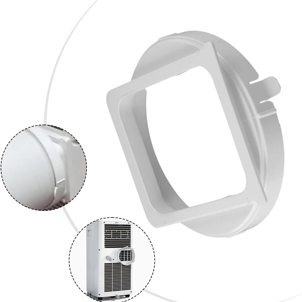 For Comfee Portable Air Conditioner Hose Adapter with Square to Round Interface 5 9 Inch Diameter Exhaust Pipe Body Connector