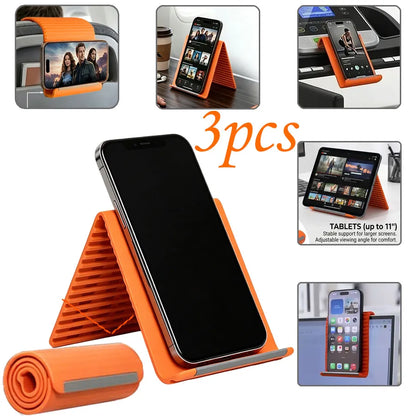 3/1Pcs Portable Phone Stand with Flexible Deformation and Adjustment–Made of aluminum alloy and silicone, non-slip desktop stand