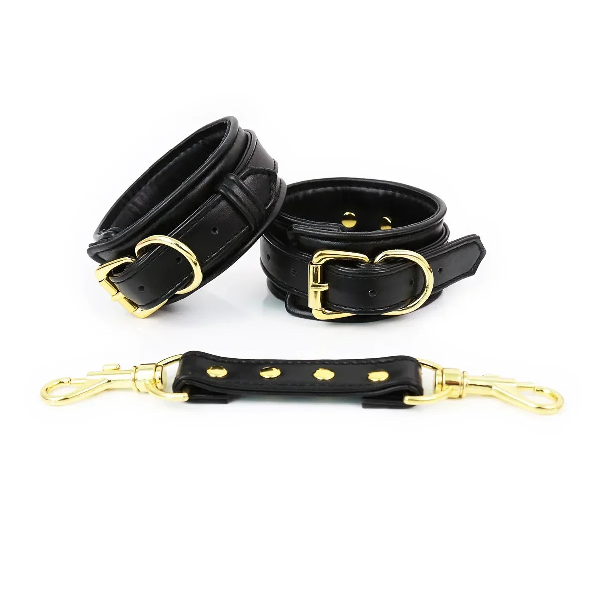 Professional BDSM Red Leather Harness Set Collar Handcuffs Restraint Kit for Women Slave Role Play Fetish Gear Adult Game Toy