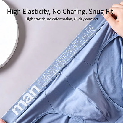 3 Pcs/Lot Men's Letter Briefs Underwear Comfortable Panties Shorts Sexy Gifts for Man Underpants