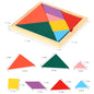 Wooden Blocks Puzzle Brain Teasers Toy Tangram Jigsaw Intelligence Colorful 3D Russian Blocks Montessori Educational