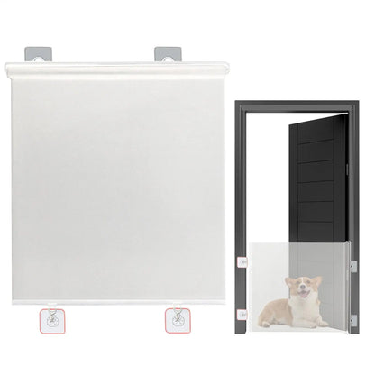 Dog Gate Indoor Puppy Gate Retractable Dog Fence Wide Barrier No Drilling Screen Pet Supplies Child Safety for Hallways Stairs