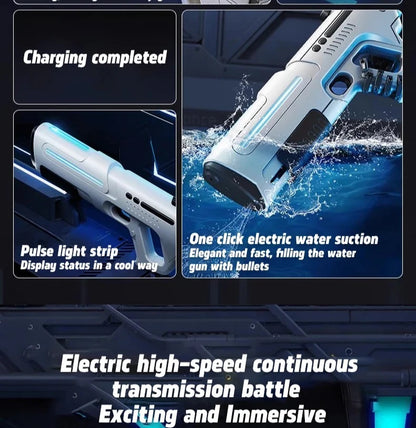 2025 NEW Pulse Electric Water Gun Toy With Fire Spray,Fully Automatic Summer Adult Beach Pool Battle Shooting Water Spray Toy