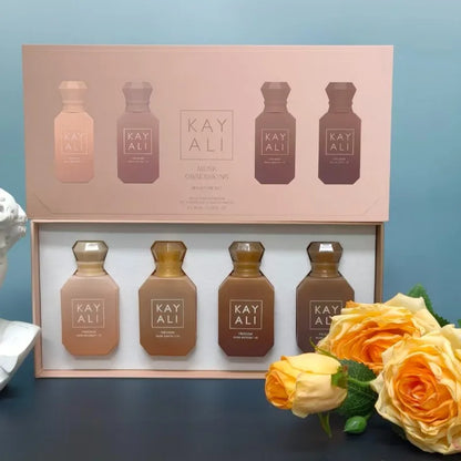 KAYALI Unisex Perfume Set 4*30ml Long Lasting Fresh Elegant Freedom Musk Floral Natural Fragrance Four Scents Musk Obsessions
