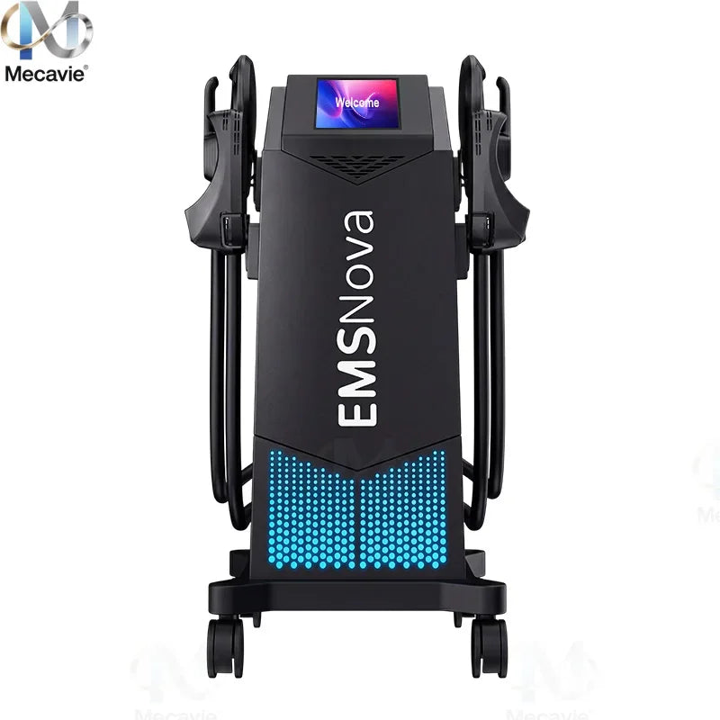 EMS 6500W HIEMT Sculpt 4Handles Non-invasive Fat Loss Muscle Build Butt Lift Skin Tighten Contour Machine 200HZ Peach Butt