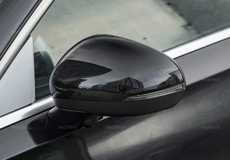 For Mercedes-Benz W177 V177 C118 X118 2018-2023 Black Carbon Fiber Car Rear View Door Wing Side Mirror Cover Caps Shell Case