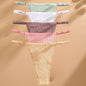 5PCS/Set Cotton Panties Sexy G-String Women's Underwear T-Back Lingerie Femme Underpants Briefs Adjustable Waist Thong Intimates