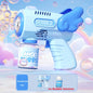 2026 New Electric Angel Automatic Bubble Handheld Bubble Stick Emit Light and Sound Bubble Gun for Party Summer Outdoors Toy