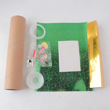 DIY Rotating Kaleidoscope Kits Scientific Experiment Teaching Tools Hands-Eyes Cooperation Educational Toys For Children Gifts.