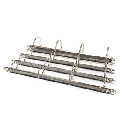 A4 Metal D-shaped Ring Binder Clips 4 Detachable Buckle Loose-leaf Binding Strip for Data Book Album Diary Notebook Stationery