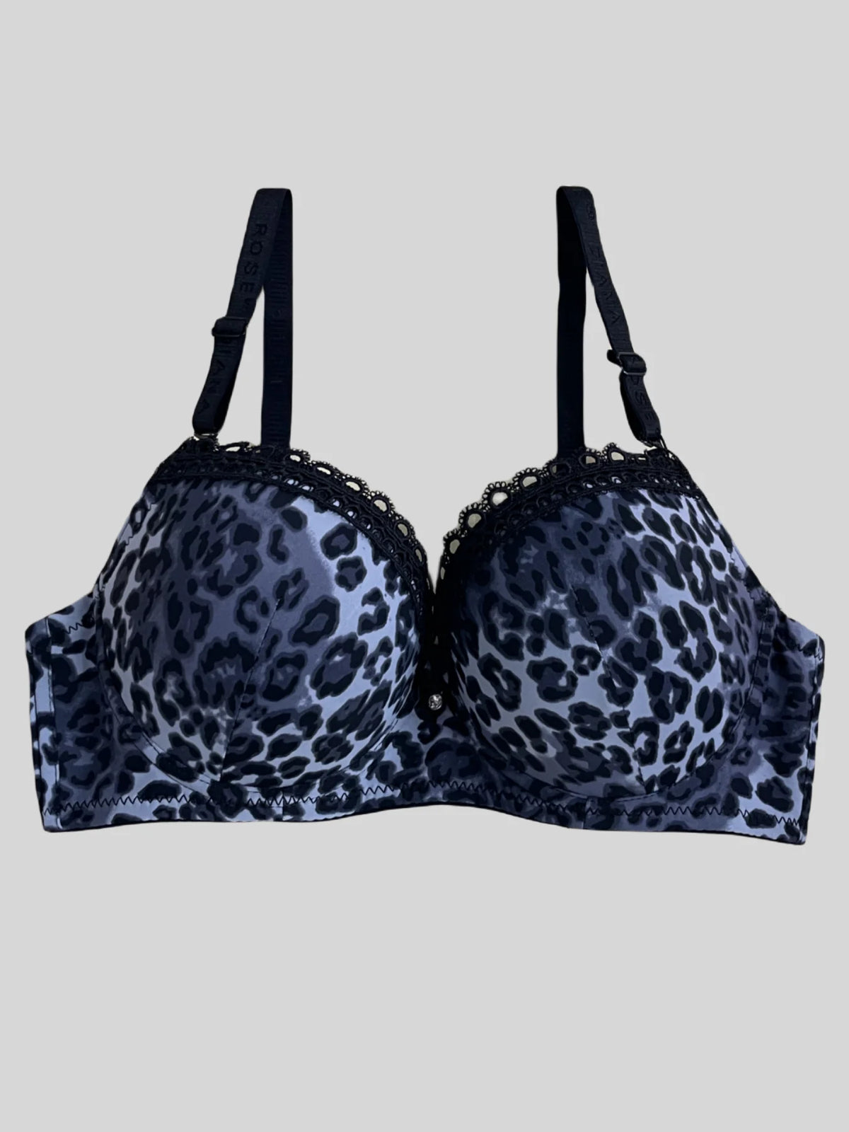 Diana Rose Leopard print Push Up Bra For Women With steel ring B Cup Bra Lady's Underwear High Quality