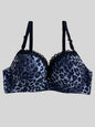 Diana Rose Leopard print Push Up Bra For Women With steel ring B Cup Bra Lady's Underwear High Quality