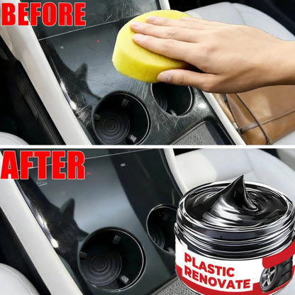 Auto Interior Refurbish Paste Multifunctional Leather Plastic Care Cream Long Lasting Shine Anti Oxidation Protection Coating