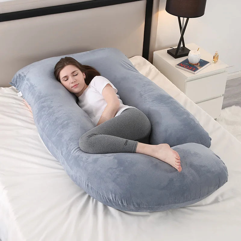 PANGDUBE G Shaped Pregnancy Pillow Waist Support for Pregnant Women Maternity Breastfeeding Cushion Cotton 3KG Body Pillow
