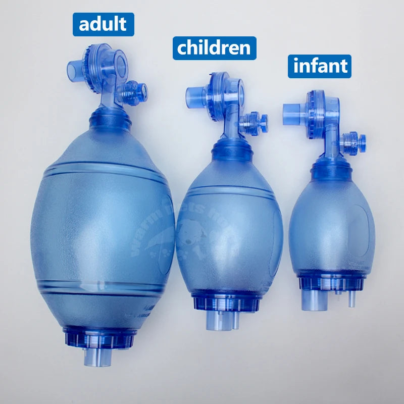 Artificial Resuscitator PVC Manual Resuscitator Ambu Bag For First Aid Training Veterinary Device