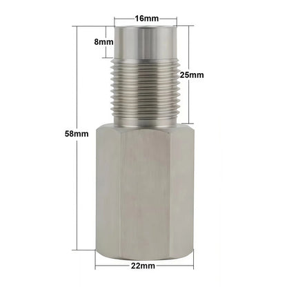 1PCS Oxygen Sensor Adapter Car Inspection Engine Light Fixing Catalytic Network Oxygen Sensor Interval Mini Catalytic Converter