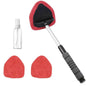 Telescopic Car Window Windshield Cleaning Brush Set Microfiber Window Glass Cleaner Car Window Cleaner Scraping Mist Eliminator
