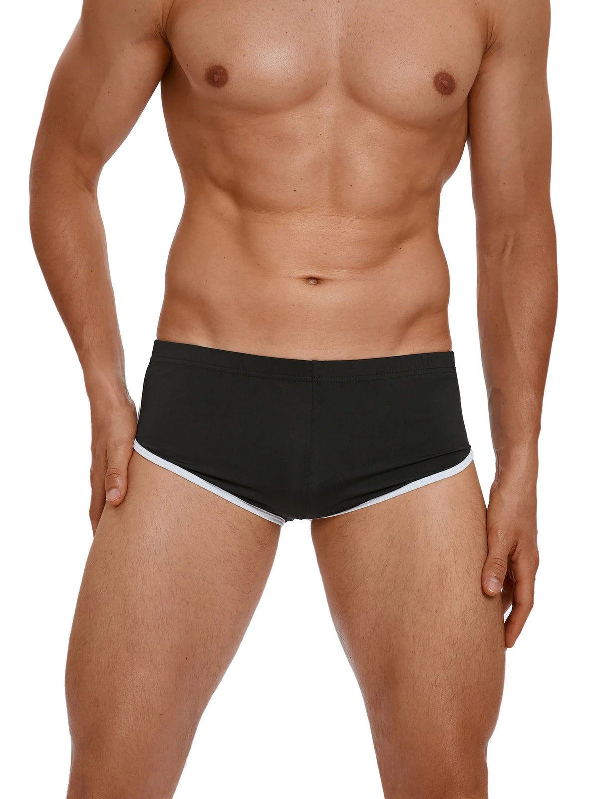 Sexy Running Elastic Sport Shorts Men's Summer Shorts Hot Pants Bar Nine Points Slim Fit Cotton Milk Silk Men's Fashion